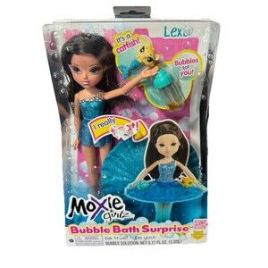 Moxie Girlz Bubble Bath Surprise Lexa Doll Floats in Water With Pet & Bubble
